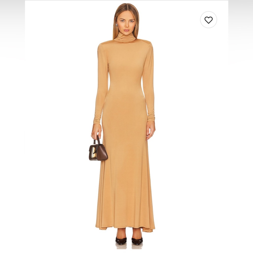 L’Academie Kyla maxi dress in taupe